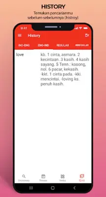 Kamus Inggris - Indonesia Offline android App screenshot 2